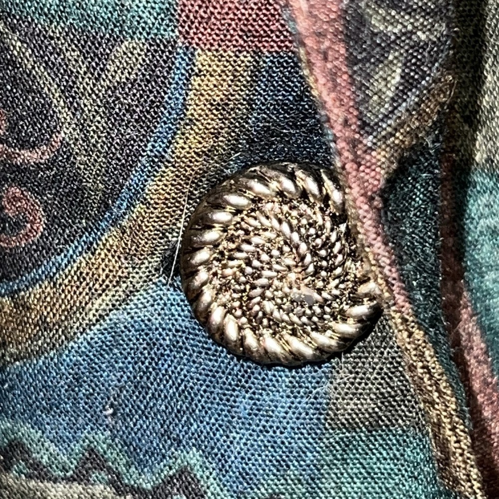Vintage By‎ Choice Sport California Abstract Sport Jacket Women Medium 1 Button - Picture 6 of 10